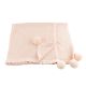 Mon Ami Pom Pom Blanket - Blush Pink