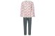 Nest Designs Women's Organic Cotton Long Sleeve PJ Set - Eric Carle Candy Cane Lane S
