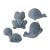 Scrunch Sand Moulds Frog Set Steel Blue