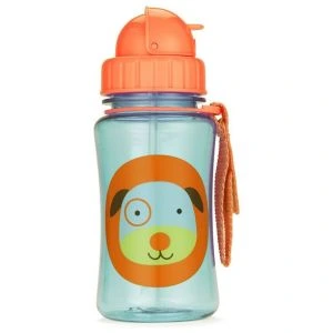 Skip Hop Zoo Straw Bottle 12 oz - Dog