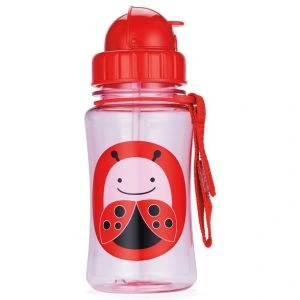 Skip Hop Zoo Straw Bottle 12 oz -LadyBug