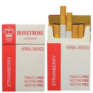 Honeyrose Strawberry Herbal Cigarettes 20 Cigarettes