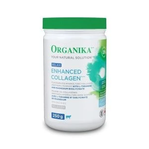 Organika Enhanced Collagen  Protein Powder Relax with Magnesium & L-Theanine 250g